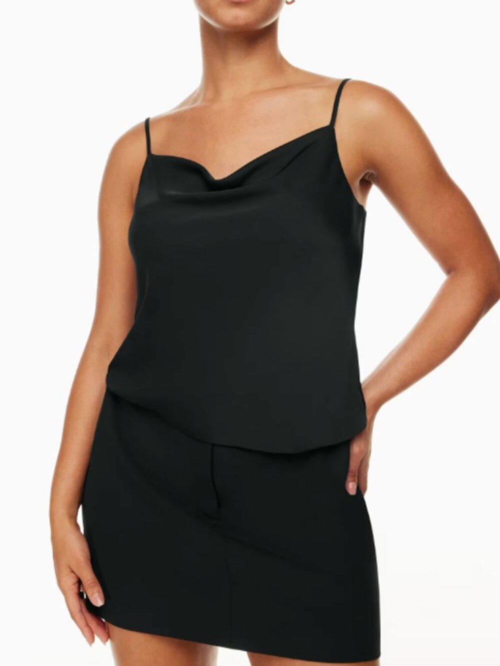 Aritzia Babaton Cowlneck Satin Camisole XXS